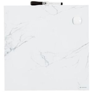 Magnetic Dry Erase Board, 14" x 14", Marble